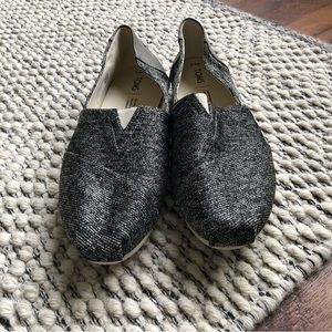 Toms Shoes in a Charcoal Heathered gray color